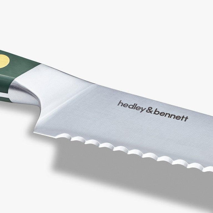 Hedley & Bennett Professional 9 in. Serrated German Steel Bread Knife with Color Options