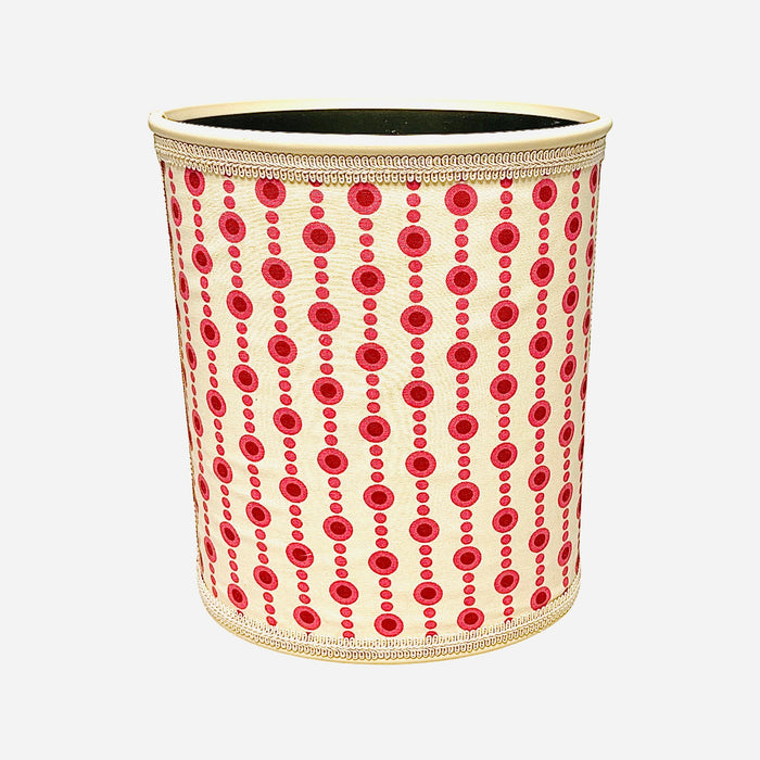 Hot Pink & Red Fabric Wastebasket