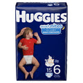 HUGGIES DIAPERS 15 count BAG "Overnites size 6"