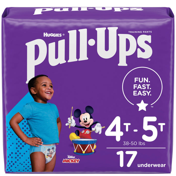 HUGGIES PULL UPS TRAINING PANTS 17 ct BAG "Boy 4t-5t"
