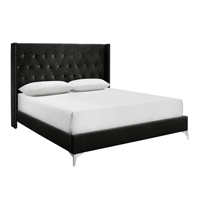 HUXLEY Eastern King EK HB, FB AND SLATS-BLACK