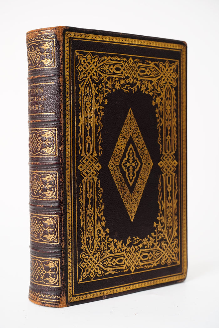 Illustrated Victorian Lord Byron Poetry Book Full Leather