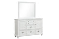 Jamestown Landscape Mirror- White