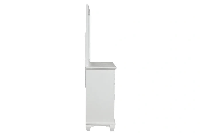 Jamestown Landscape Mirror- White