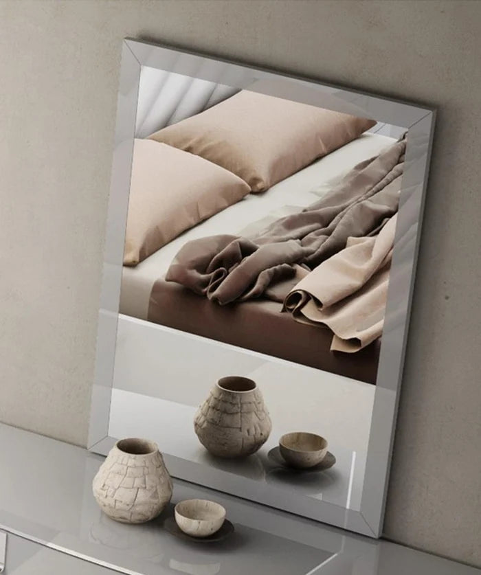 J&M Furniture New York Mirror in Grey