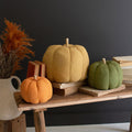 Kalalou Set of 3 Painted Canvas Pumpkins main image.