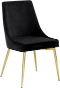 Karina Black Velvet Dining Chair