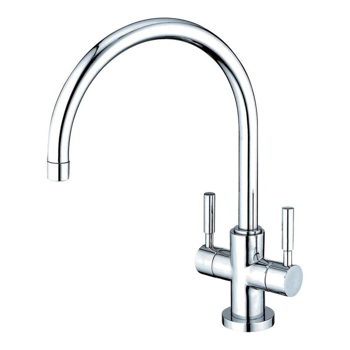 Kingston Brass Concord 2-Handle Kitchen Faucet with 8 in. Plate in Polished Chrome (KS8771DLLS) main image.