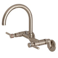 Kingston Brass Concord 8 in. Adjustable Center Wall Mount Kitchen Faucet main image.