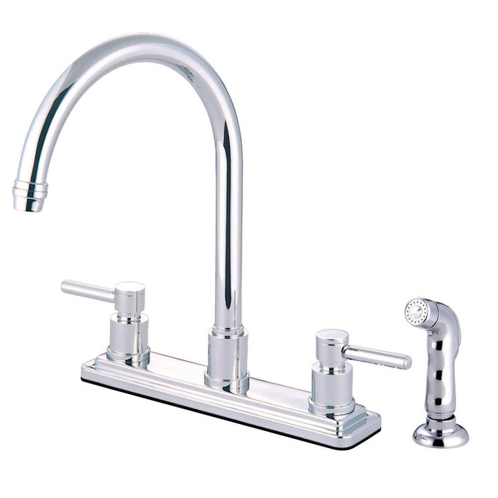 Kingston Brass Concord 8-Inch Centerset Kitchen Faucet Polished Chrome