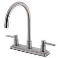 Kingston Brass Concord Centerset Kitchen Faucet Brushed Nickel