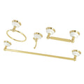 Kingston Brass Victorian 4-Piece Bathroom Hardware Polished Brass