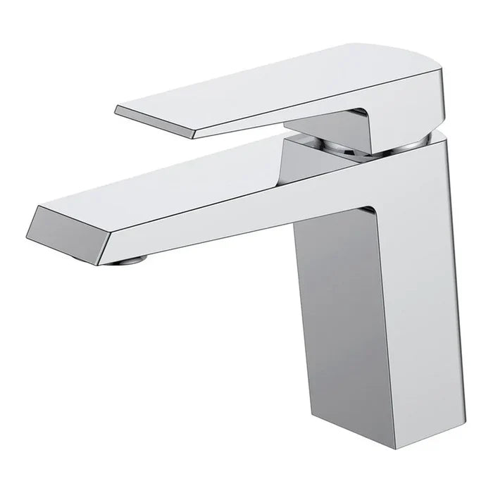 KubeBath Aqua Chiaro Single Lever Bathroom Vanity Faucet in Chrome main image.