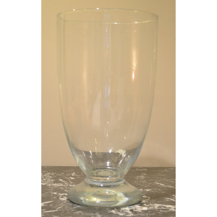 Large Clear Glass Vase - 20" Tall-Glass-Antique Warehouse