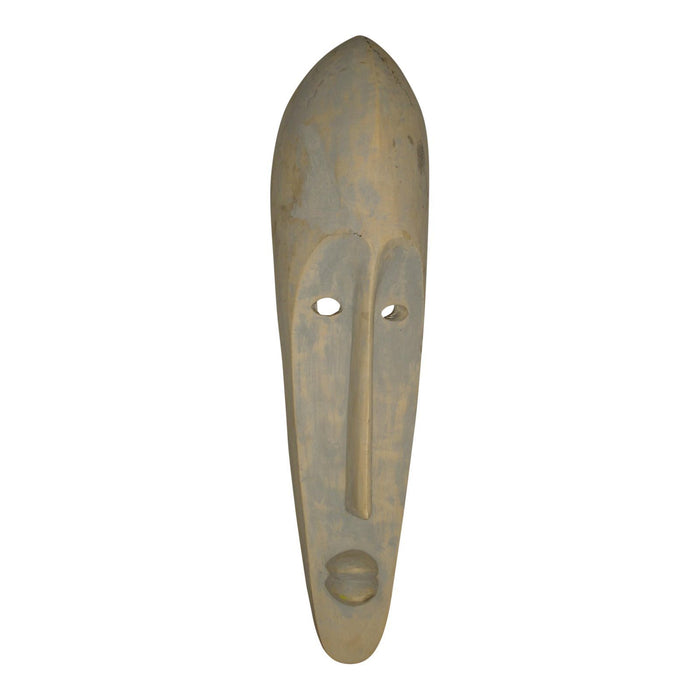 Large Fang Mask with Elongated Face - Hand Carved - 32"H-Sculpture-Antique Warehouse