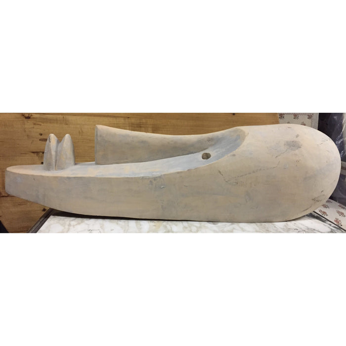 Large Fang Mask with Elongated Face - Hand Carved - 32"H-Sculpture-Antique Warehouse