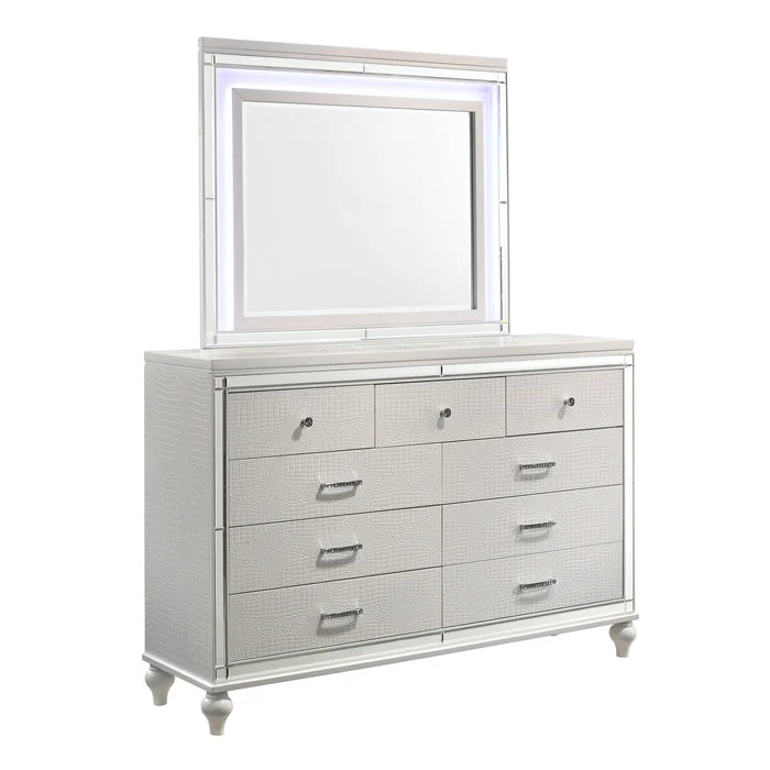 VALENTINO LIGHTED MIRROR-WHITE
