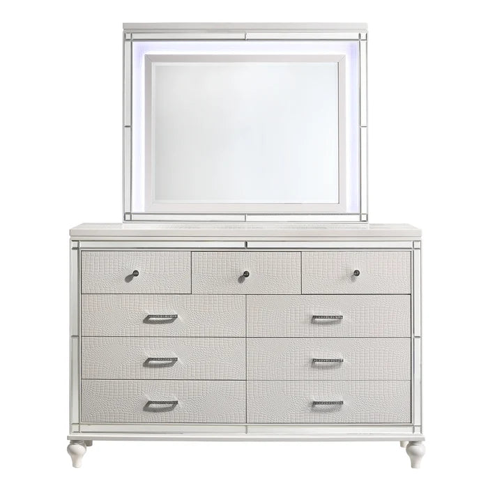 VALENTINO LIGHTED MIRROR-WHITE