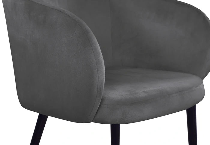 Louise Grey Velvet Dining Chair