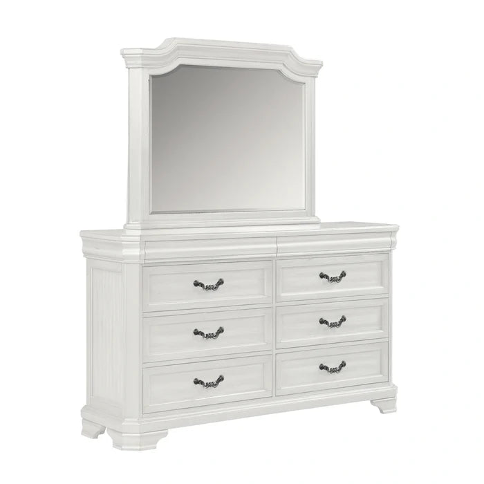 Lyndhurst Landscape Mirror- Vintage White