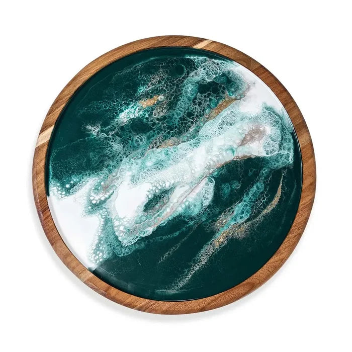 Lynn & Liana Designs 16 in. Acacia Wood Lazy Susan
