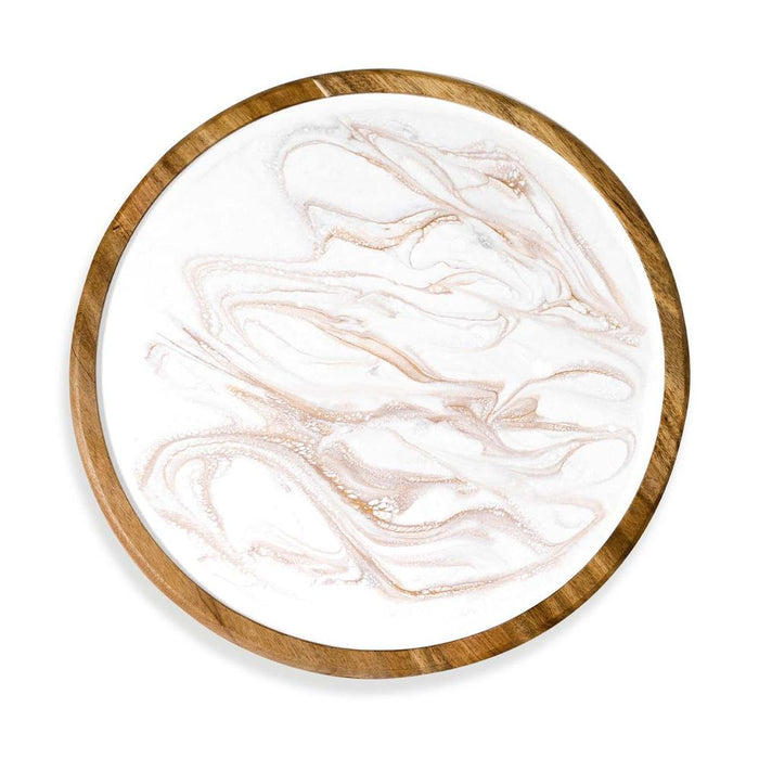 Lynn & Liana Designs 16 in. Acacia Wood Lazy Susan