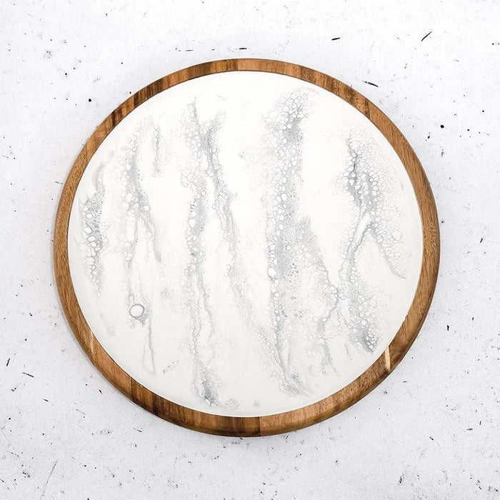 Lynn & Liana Designs 16 in. Acacia Wood Lazy Susan