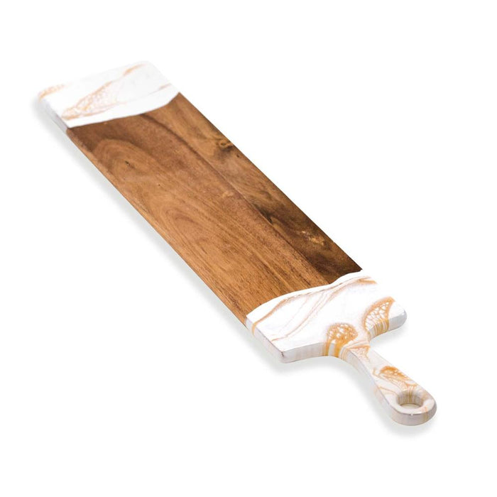 Lynn & Liana Designs 5 in. x 24 in. Baguette Acacia Cheeseboard main image.