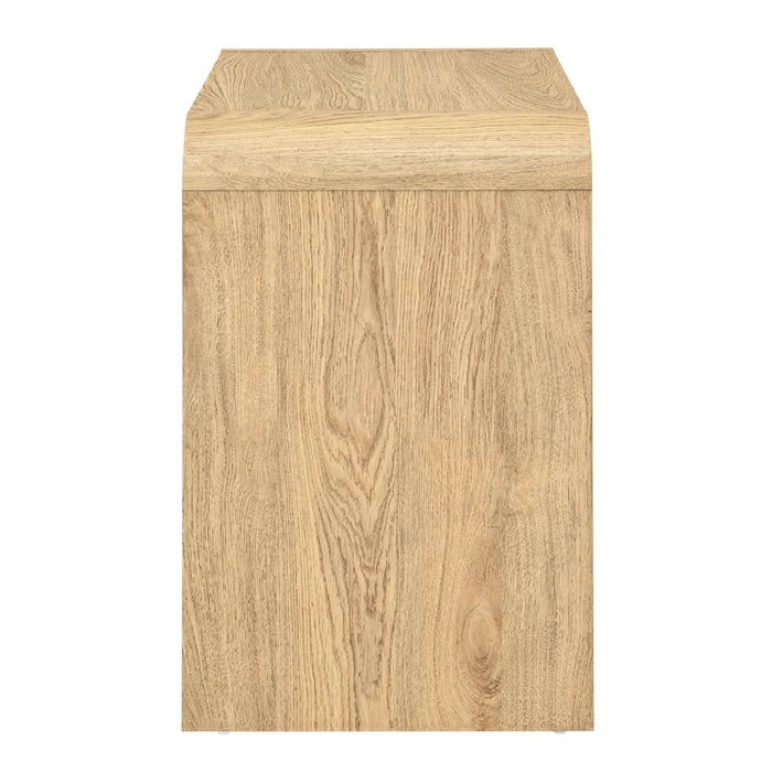 Mara Two Drawer End Table / Bedside Table-Natural