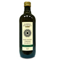 A bottle of Masseria San Nicola Extra Virgin Olive Oil, 1 liter size, with a label showing the brand name and 'Olio Extra Vergine di Oliva'.