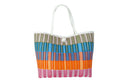 Medium, Lalie in Oranges + Pinks + Light Blue + Olive Green