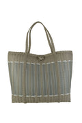 Medium Tote-Guadalupe in Putty + Silver