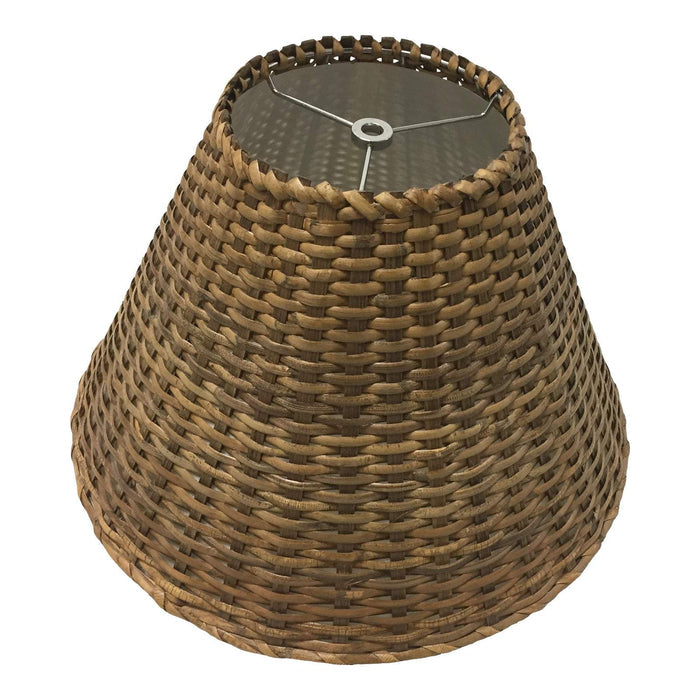 Medium Wicker Empire Lampshade - 15" Diam. x 9"H - a Pair available-Lampshade-Antique Warehouse