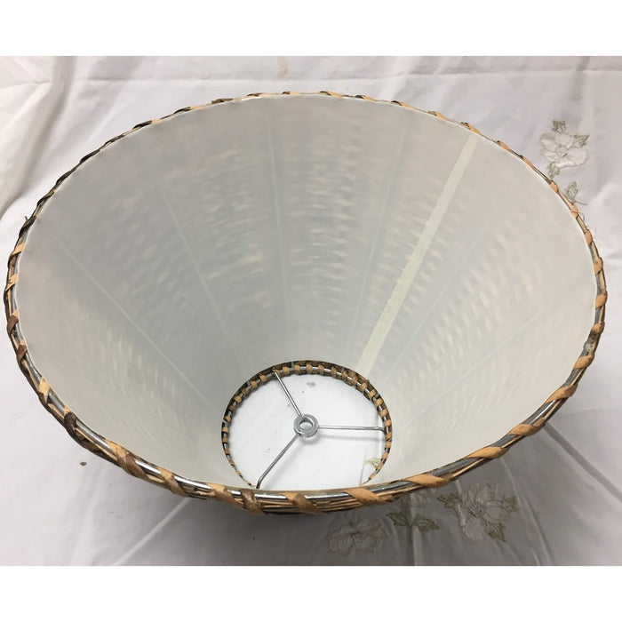 Medium Wicker Empire Lampshade - 15" Diam. x 9"H - a Pair available-Lampshade-Antique Warehouse