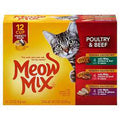 MEOW MIX WET CAT FOOD 12 pack "Poultry & Beef"
