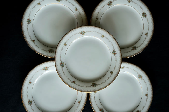 Mid-Century Noritake ‘Joanne’ Bone China Side Plates (Set of 5)