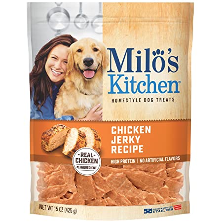 MILO'S KITCHEN DOG TREATS 15 oz "Chicken Jerky Recipe"