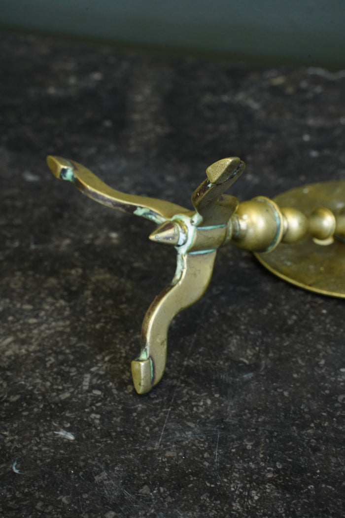 Miniature Brass Tilt-Top Chess Table Candle Reflectors