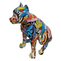 Modrest Graffiti Dog Multi Modern Sculpture