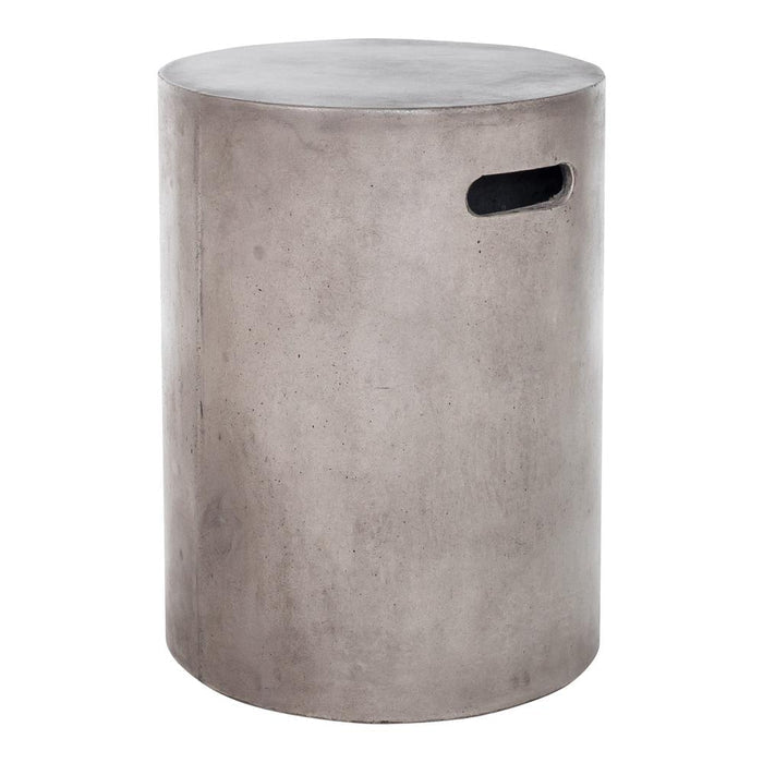 Moe's Cato Collection 14 in. Outdoor Cement Stool in Dark Grey main image.