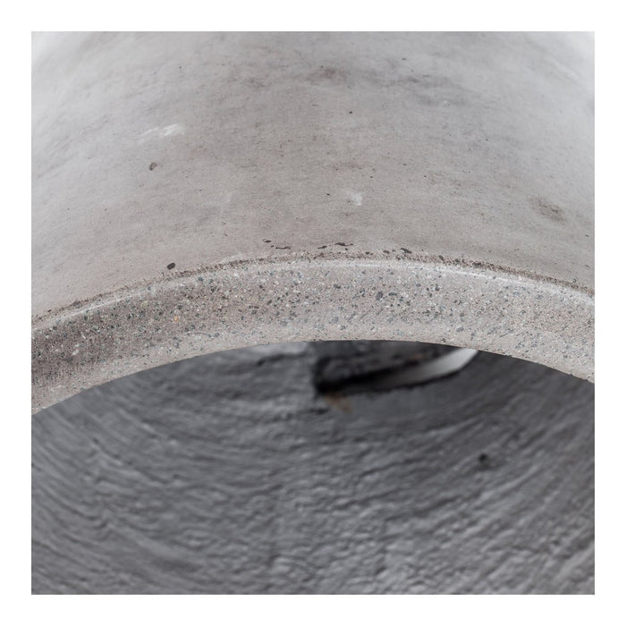 Moe's Cato Collection 14 in. Outdoor Cement Stool in Dark Grey-