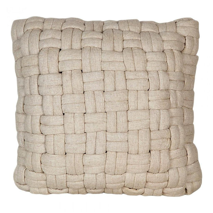 Moe's Home Collection Bronya Wool Pillow in Vanilla main image.