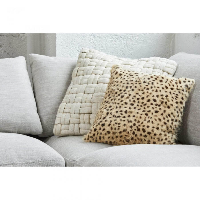 Moe's Home Collection Bronya Wool Pillow in Vanilla-