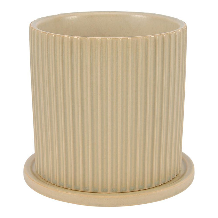 Moe's Home Collection Kuhi Planter Large Light Beige main image.