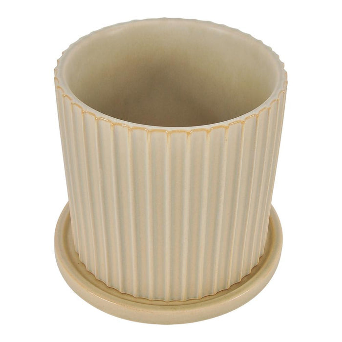 Moe's Home Collection Kuhi Planter Small Light Beige-