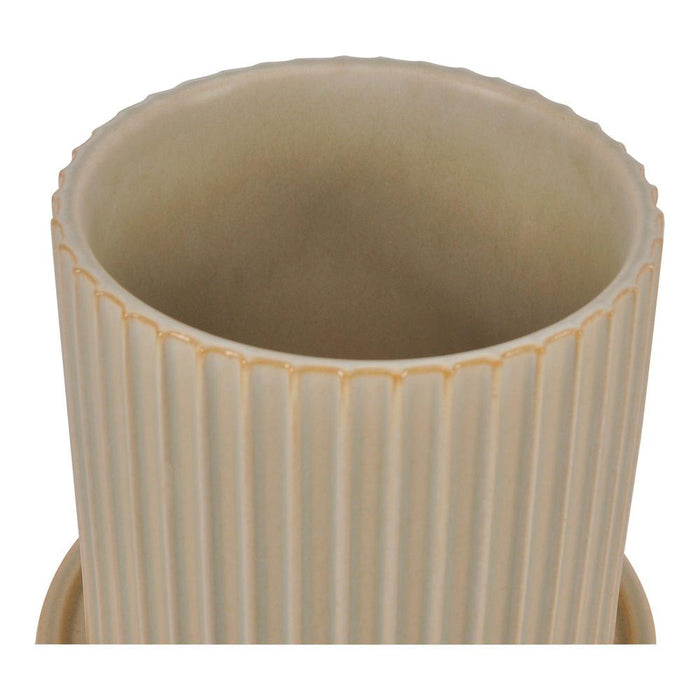 Moe's Home Collection Kuhi Planter Small Light Beige-