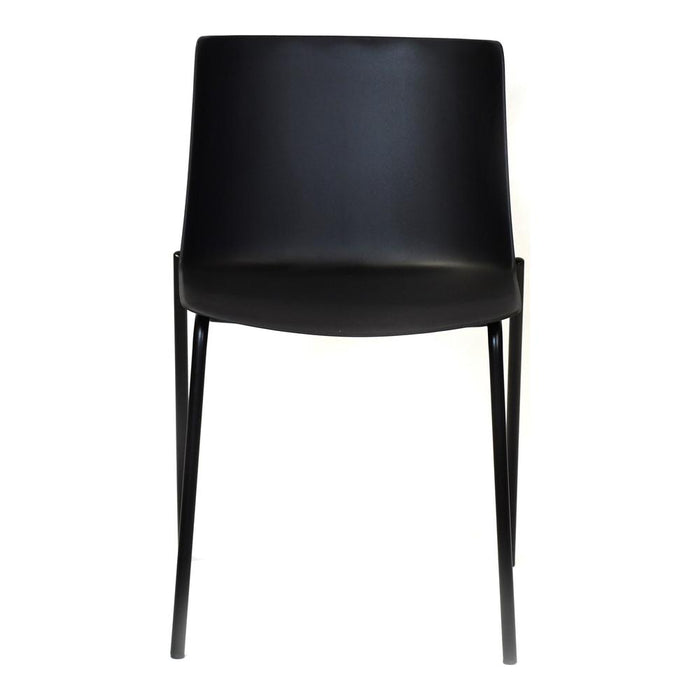 Moe's Home Collection Set of Two SIlla Outdoor Dining Chair Black main image.