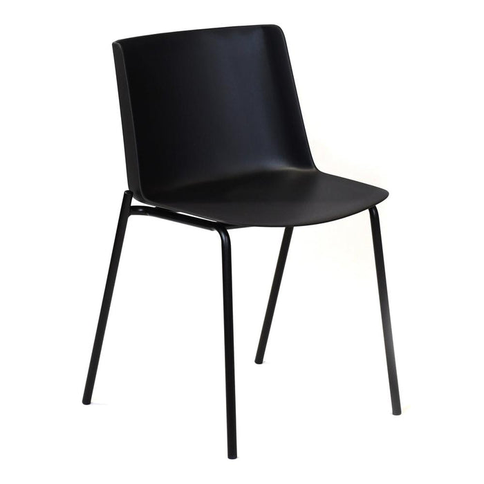 Moe's Home Collection Set of Two SIlla Outdoor Dining Chair Black-