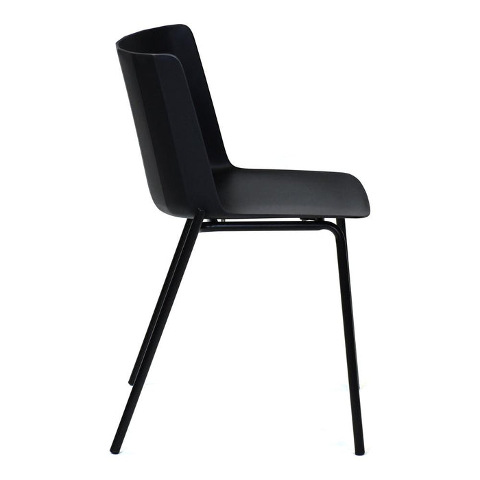 Moe's Home Collection Set of Two SIlla Outdoor Dining Chair Black-