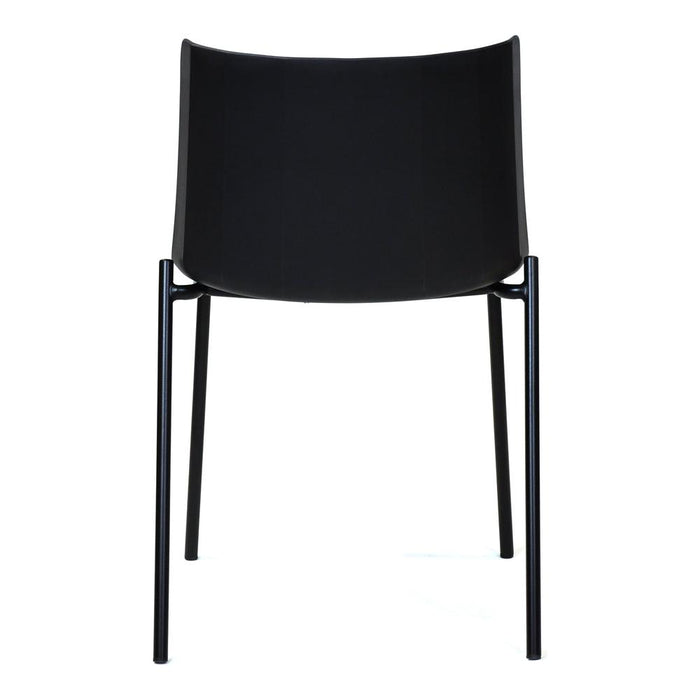 Moe's Home Collection Set of Two SIlla Outdoor Dining Chair Black-